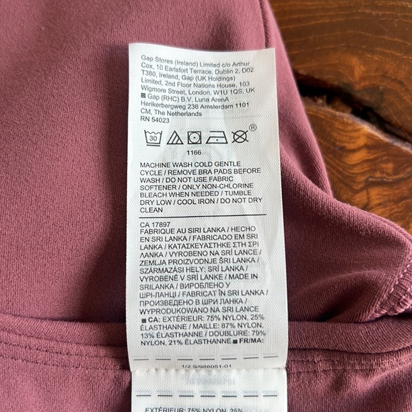 Athleta Conscious Crop, Small, D-DD. Color: Tawny Rose - Picture 9 of 10